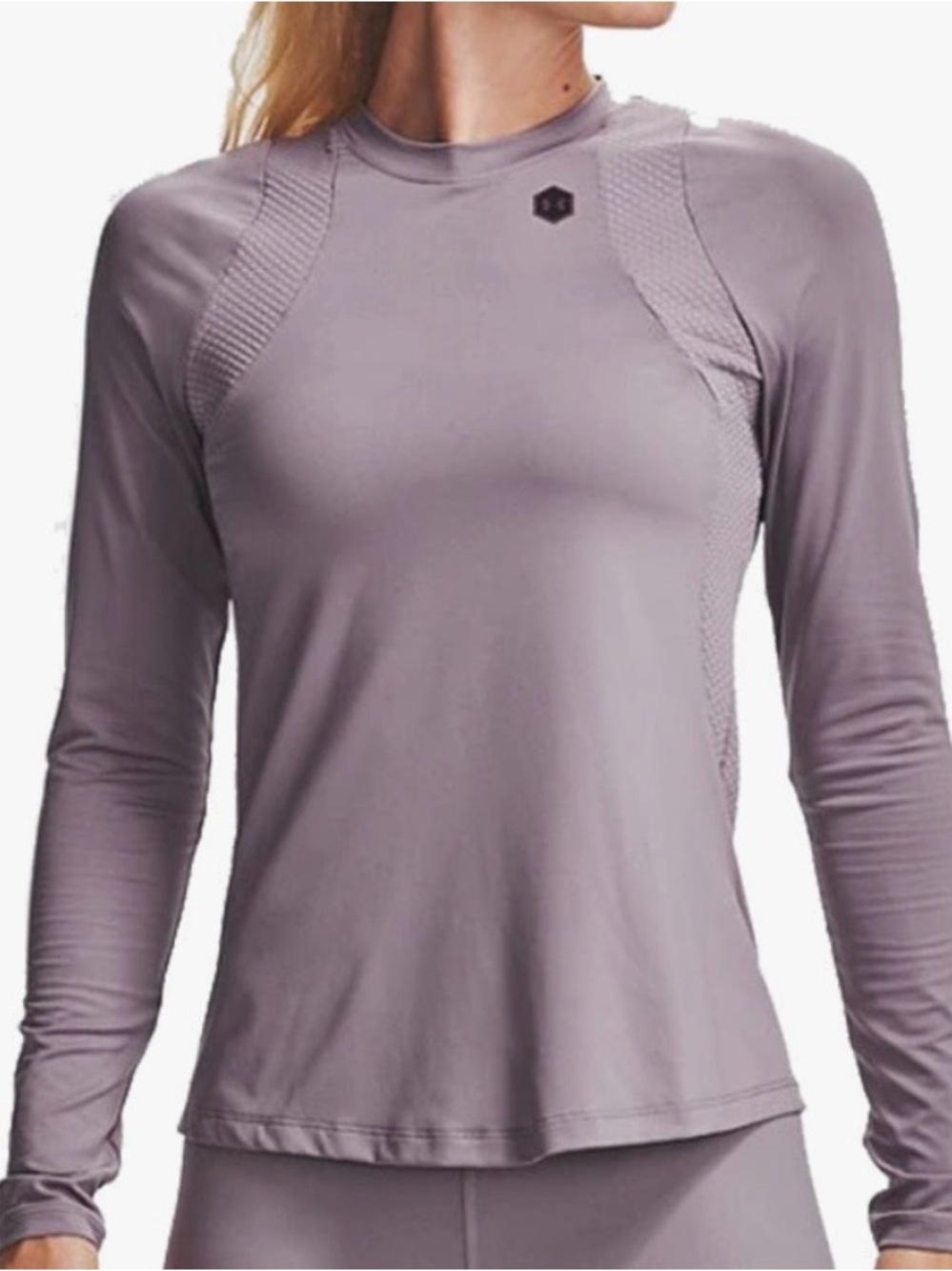 Under Armour Lavender Long Sleeve Performance Shirt